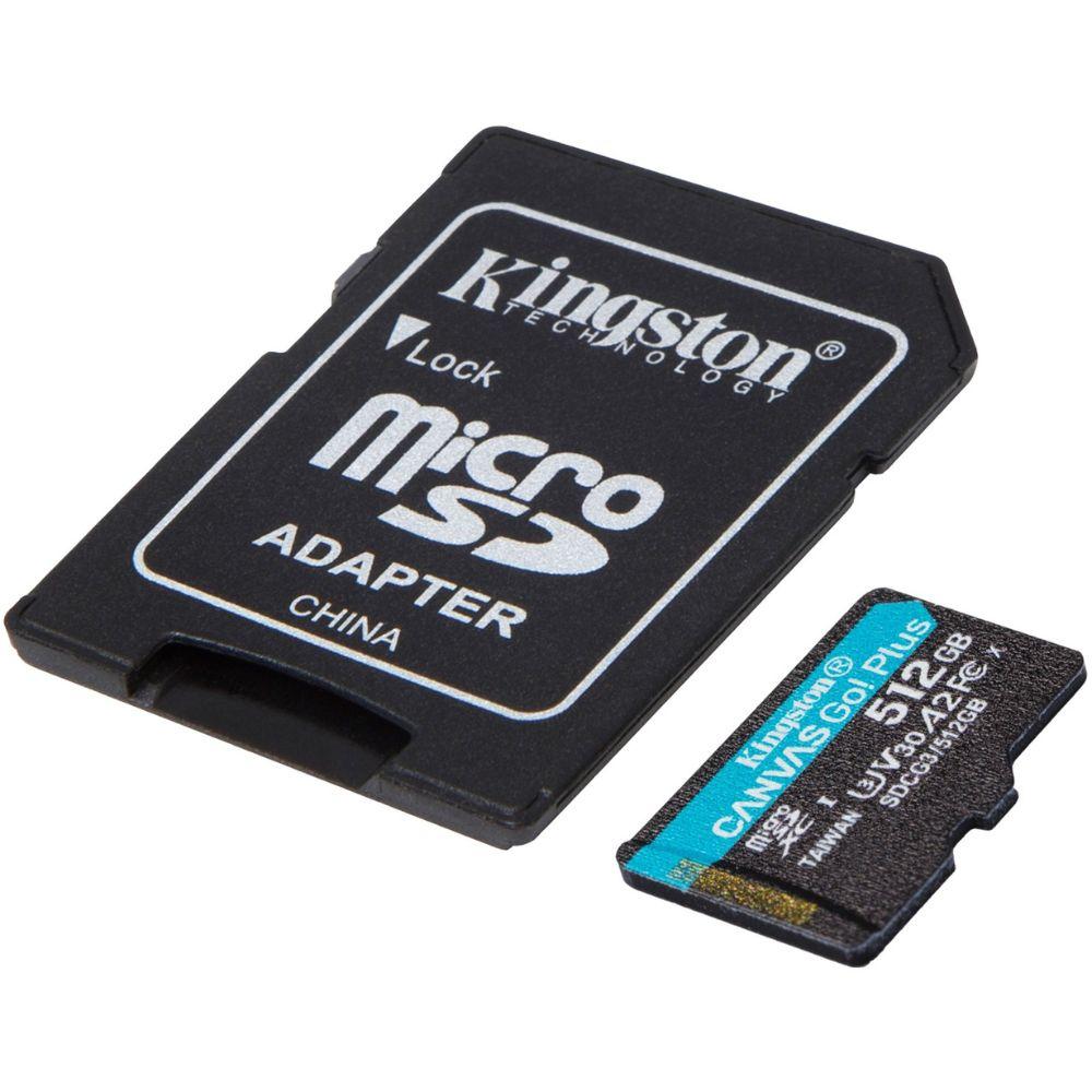 Kingston MicroSD-SDHC-Karte Canvas Go Plus 512GB inkl. Adapter