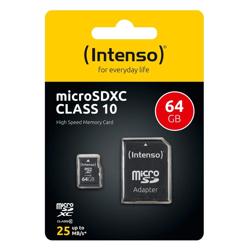 Intenso MicroSD Karte Class10 64GB inkl. SD Adapter