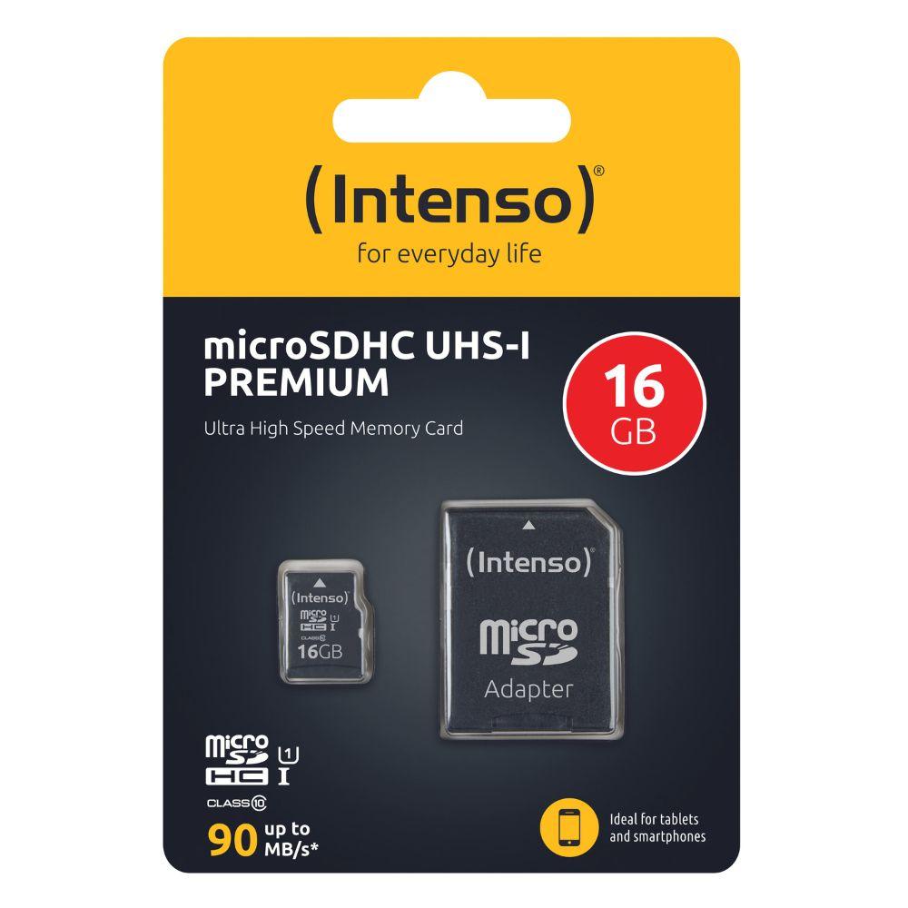 Intenso MicroSD Karte UHS-I Premium 16GB inkl. SD Adapter 