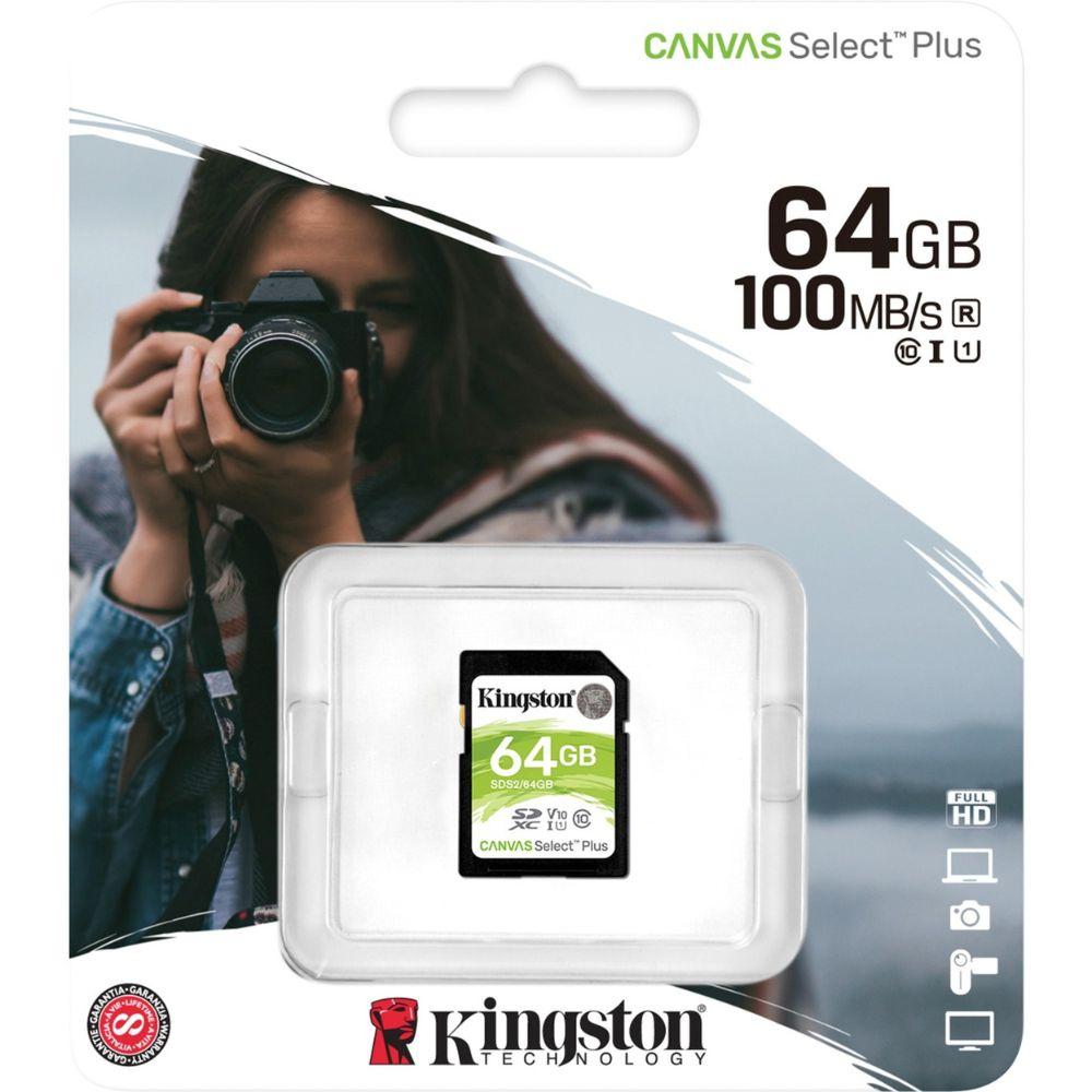 Kingston SD-SDHC-Karte Canvas Select Plus Class 10 64GB 