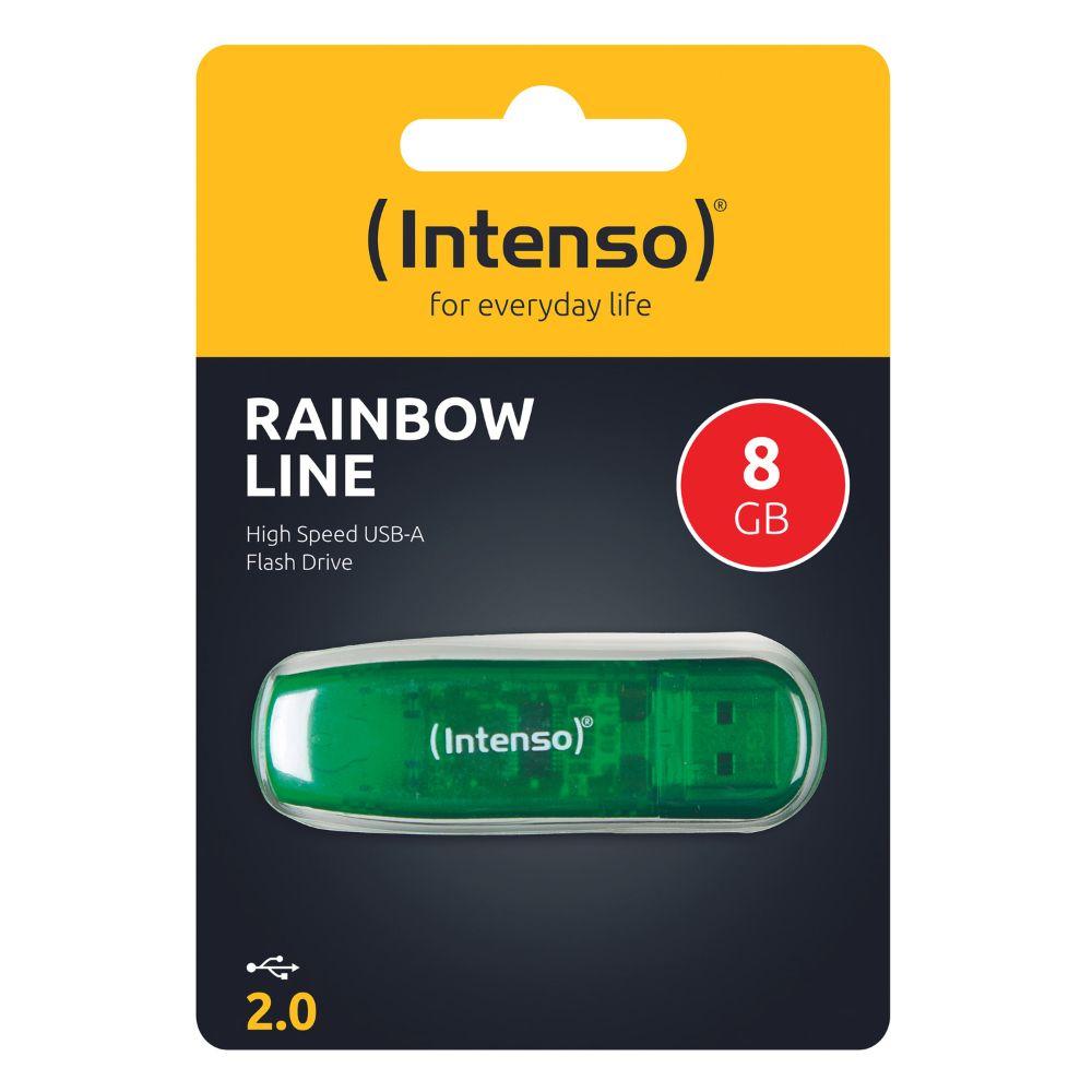 Intenso  USB-Stick  2.0 Rainbow Line Version green 8GB