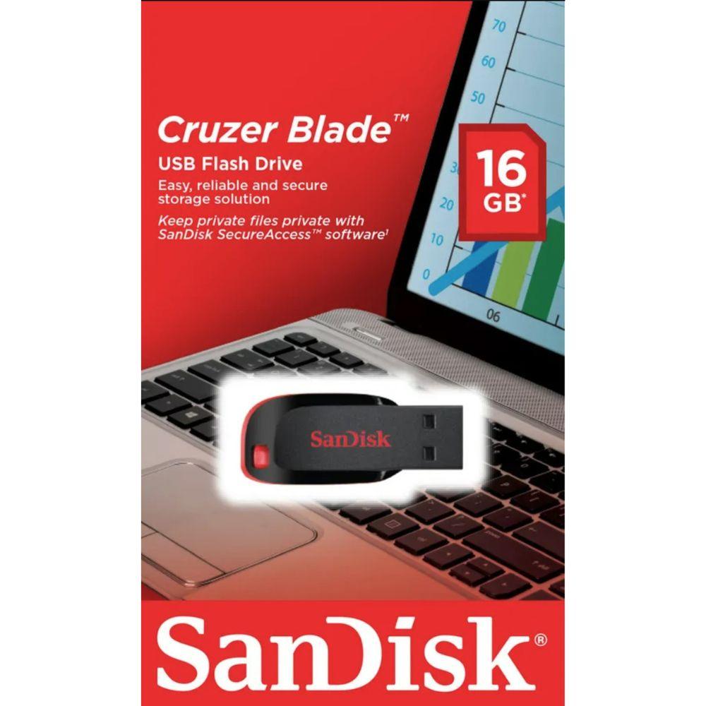 SanDisk Cruzer Blade 16 GB in schwarz
