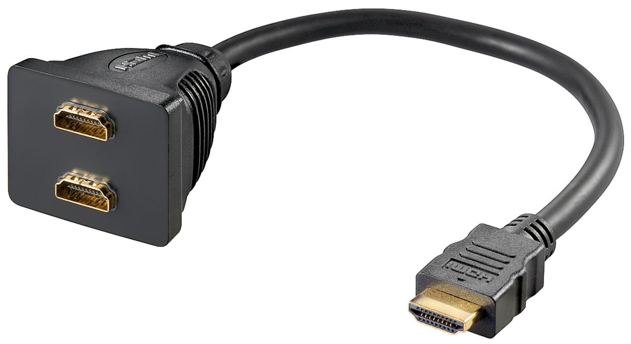  HDMI Kabeladapter, vergoldet 2x HDMI-Buchse (Typ A) > HDMI-Stecker (Typ A) 