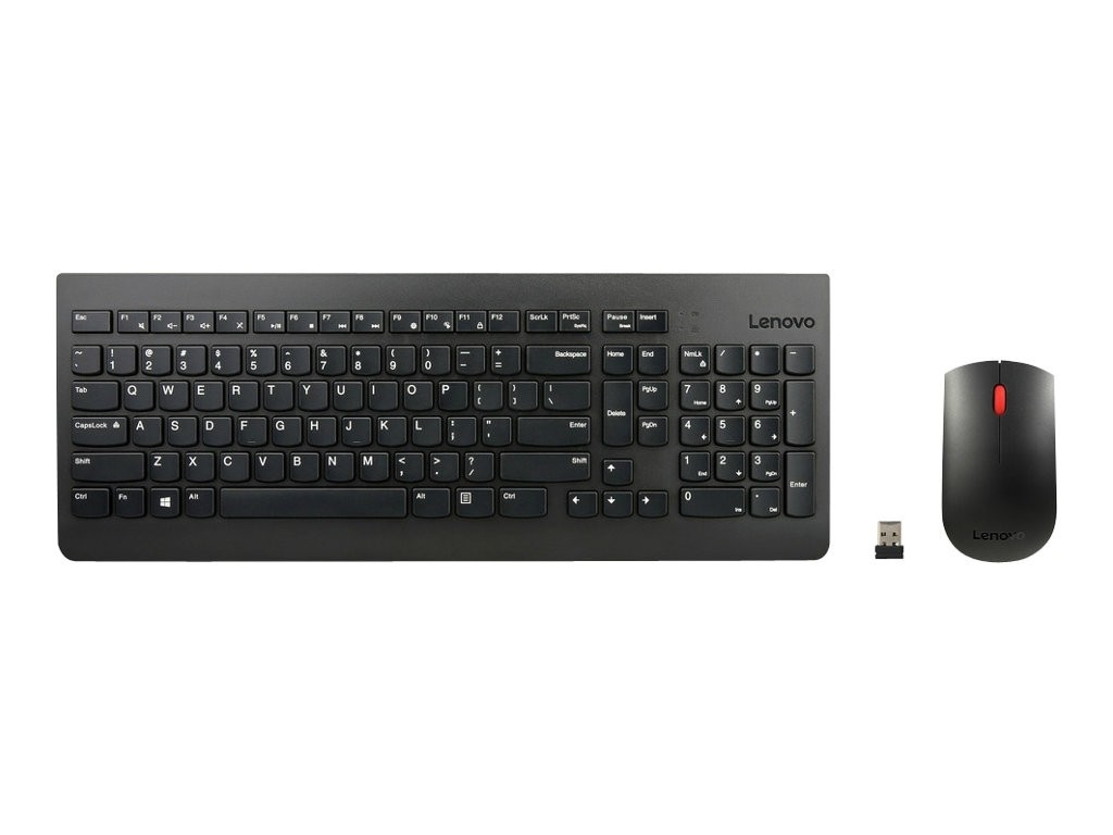 Lenovo Essential drahtlose Tastatur und Maus Kombi, Desktop-Set schwarz