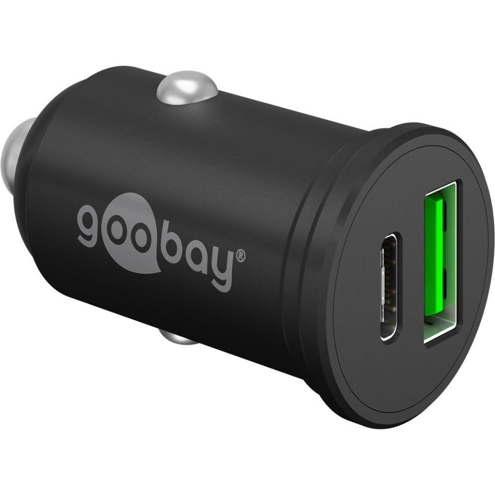 Goobay Dual-USB Auto-Schnellladegerät USB-C PD (Power Delivery) (45 W)