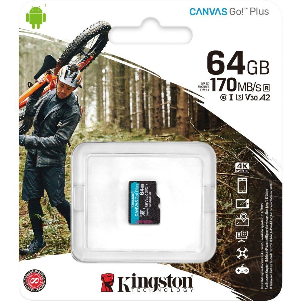 Kingston MicroSD-SDHC-Karte Canvas Go Plus 64GB