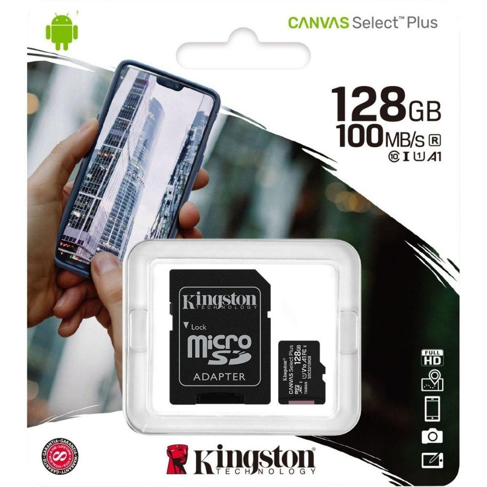 Kingston MicroSD-SDHC-Karte Canvas Select Plus 128GB inkl. Adapter